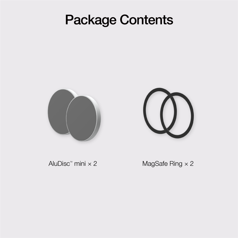 AluDisc mini Wall Mount (2 PCS Pack) (MagSafe compatible)