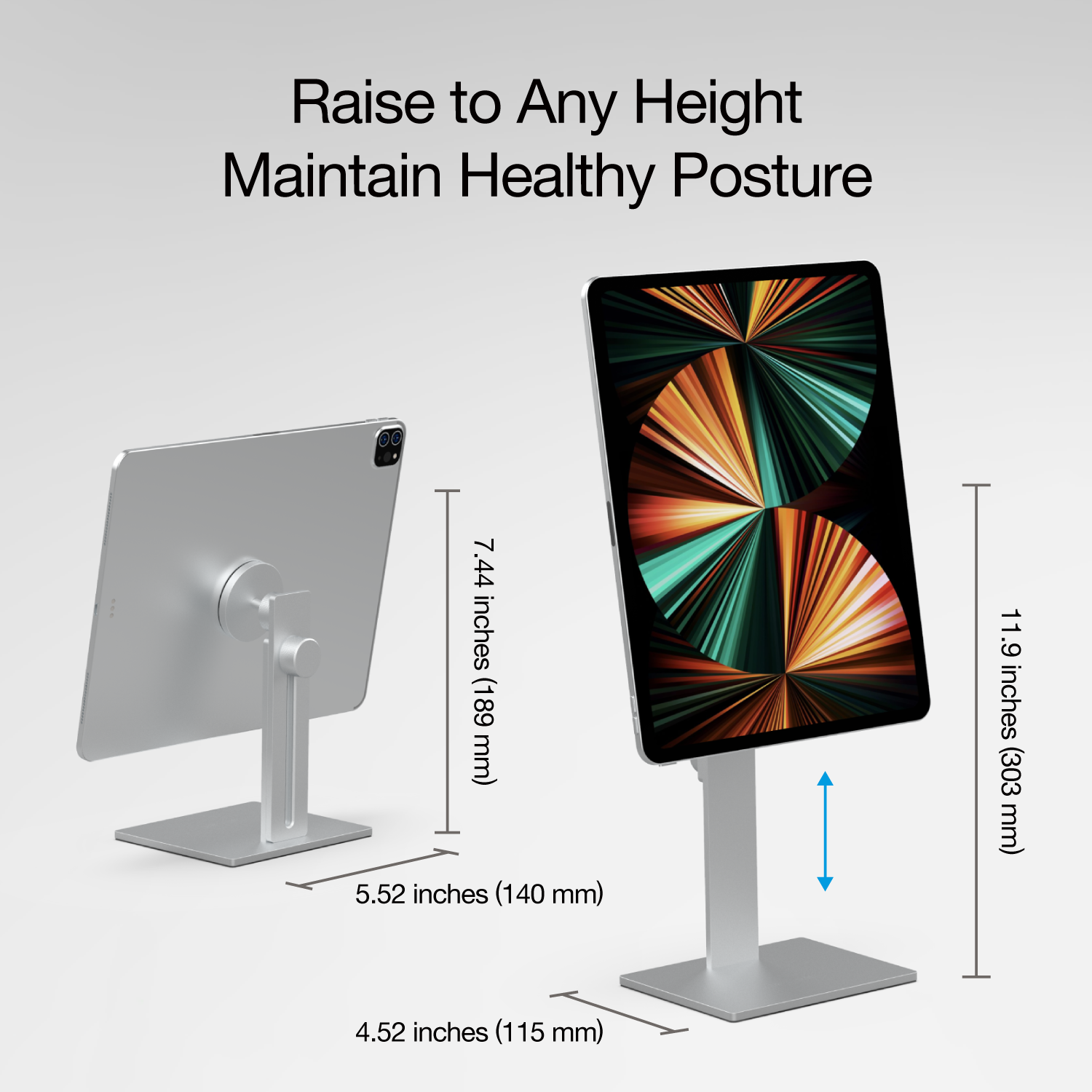 AluDisc Max Tablet Stand