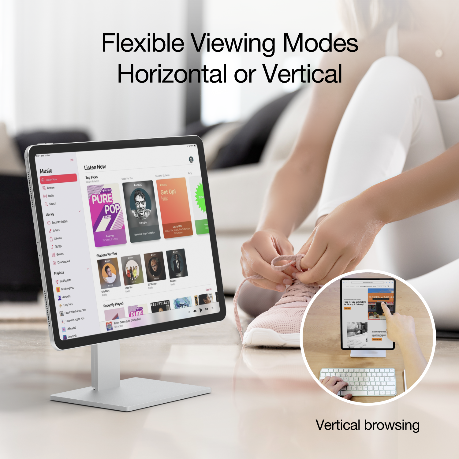 AluDisc Max Tablet Stand
