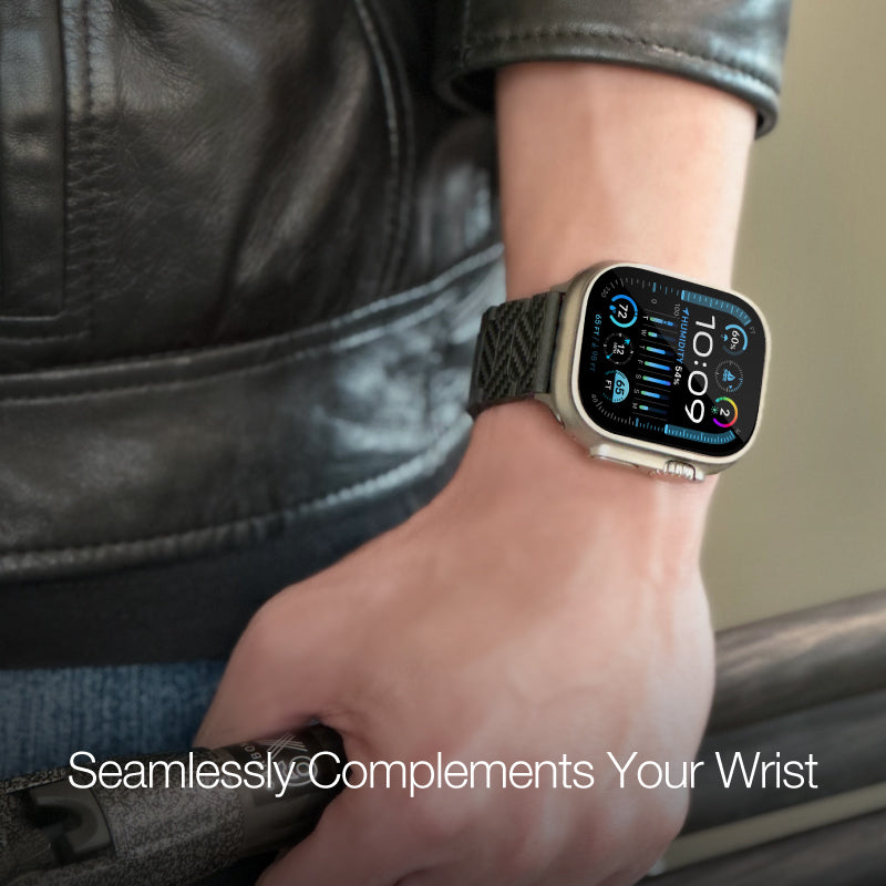JM 1K Carbon Fiber Watch Band for Apple Watch