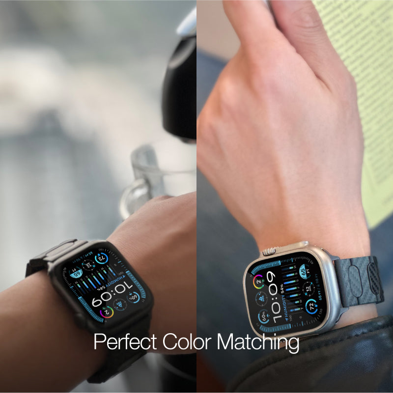 JM 1K Carbon Fiber Watch Band for Apple Watch