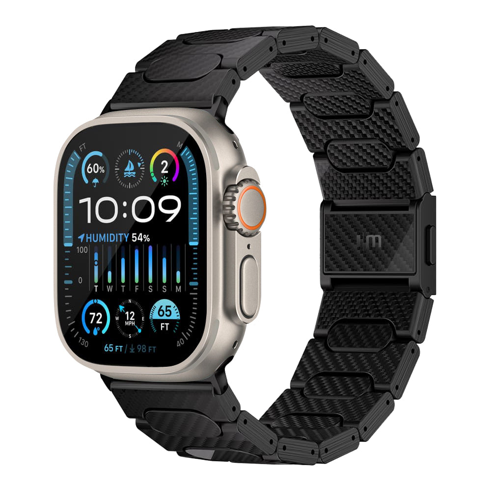 JM 1K Carbon Fiber Watch Band for Apple Watch