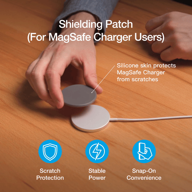 Shielding Patch for MagSafe Charger User with AluDisc™ Magnetic Series(Non-MagSafe version )