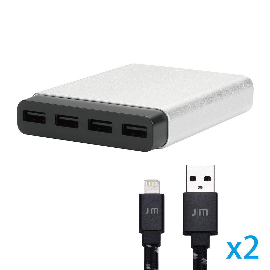 【Bundle】AluCharge™ + 2 x AluCable™ Flat [Braided]