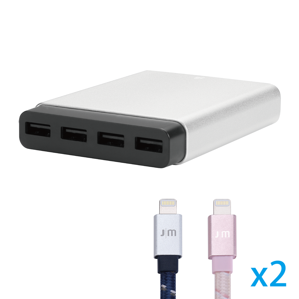 【Bundle】AluCharge™ + 2 x AluCable™ Flat [Braided]